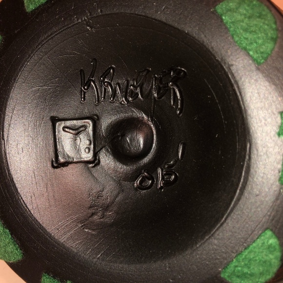 OOAK Original Tom Krueger Art Raku Pottery - Picture 8 of 8